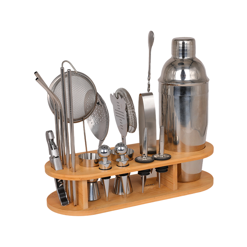 Kit de barman de acero inoxidable de 18 piezas para el hogar