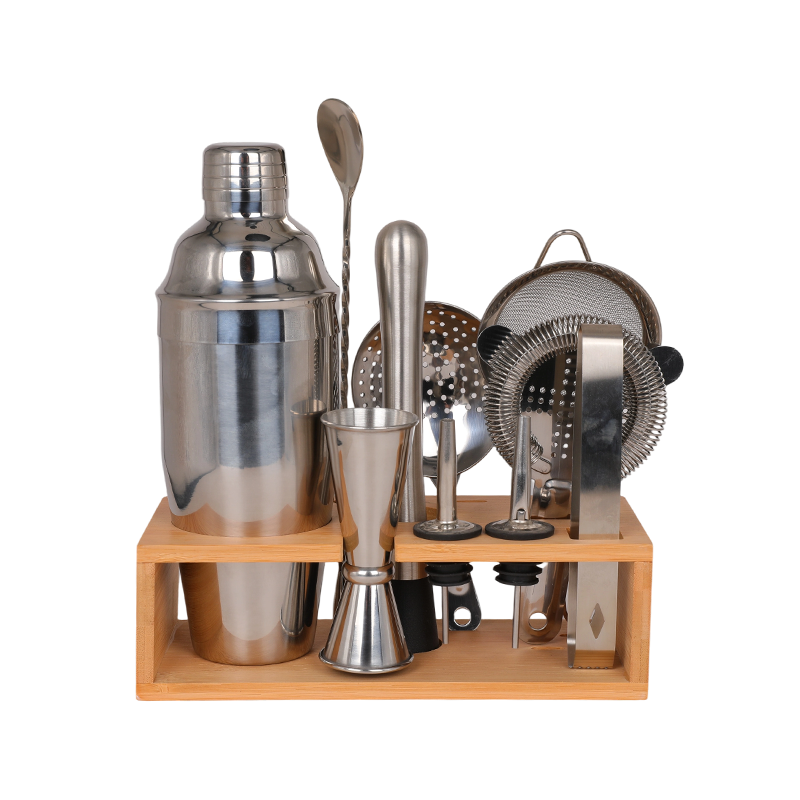 Kit de barman casero de 11 piezas para mezclar bebidas