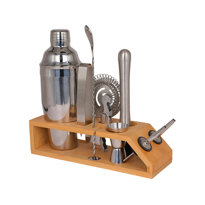 Coctelera de martini de acero inoxidable de 10 piezas y kit completo