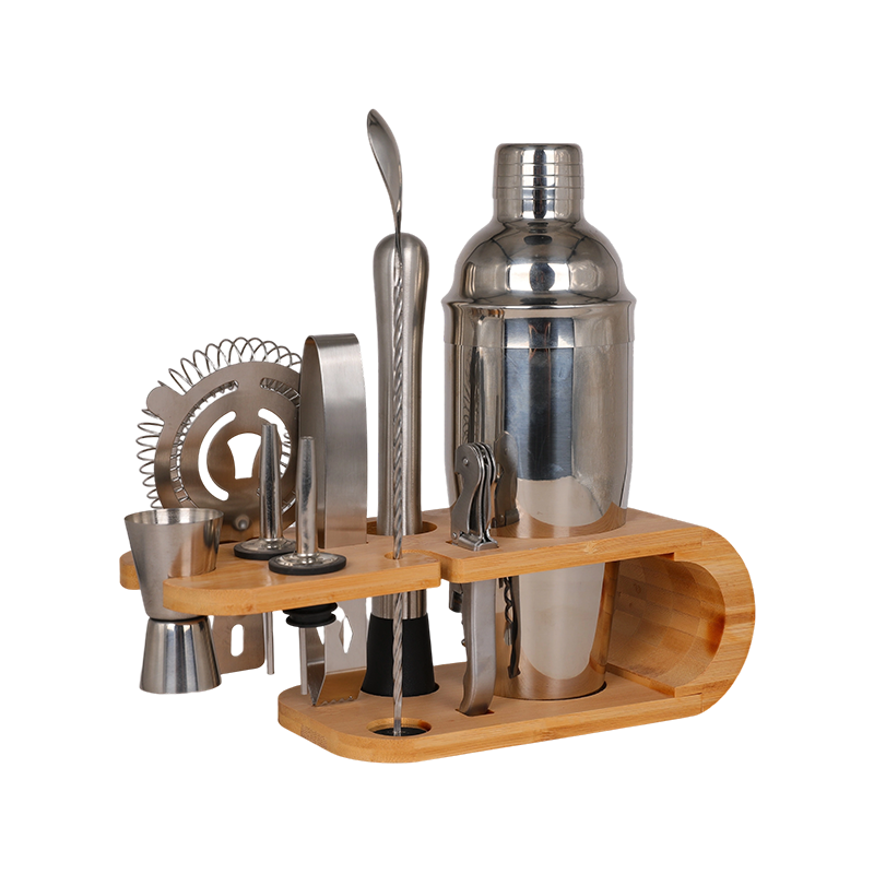 Coctelera de martini de acero inoxidable de 10 piezas y kit completo