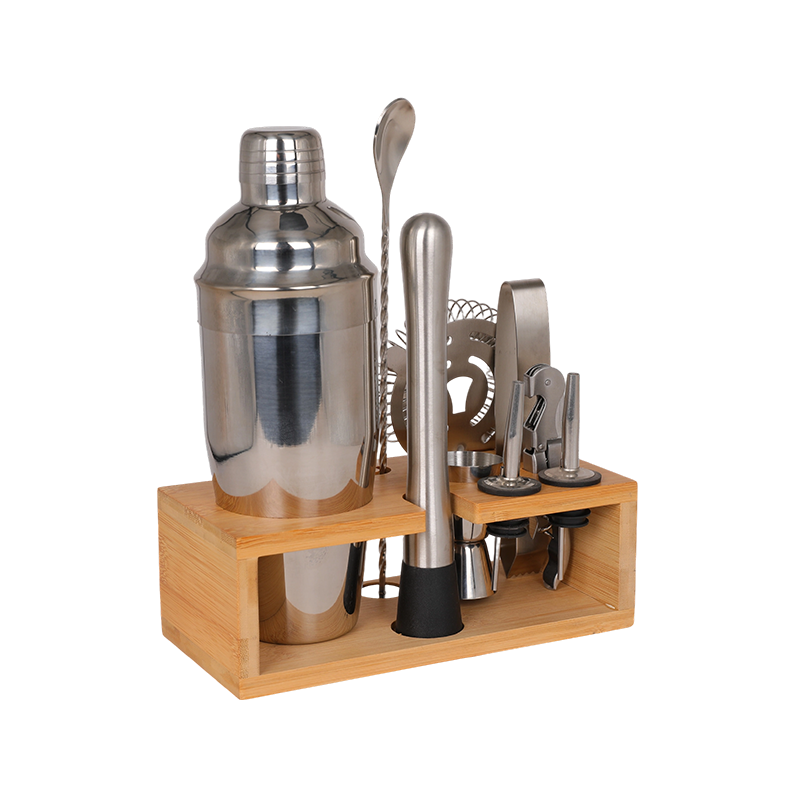 Coctelera de martini de acero inoxidable de 10 piezas y kit completo