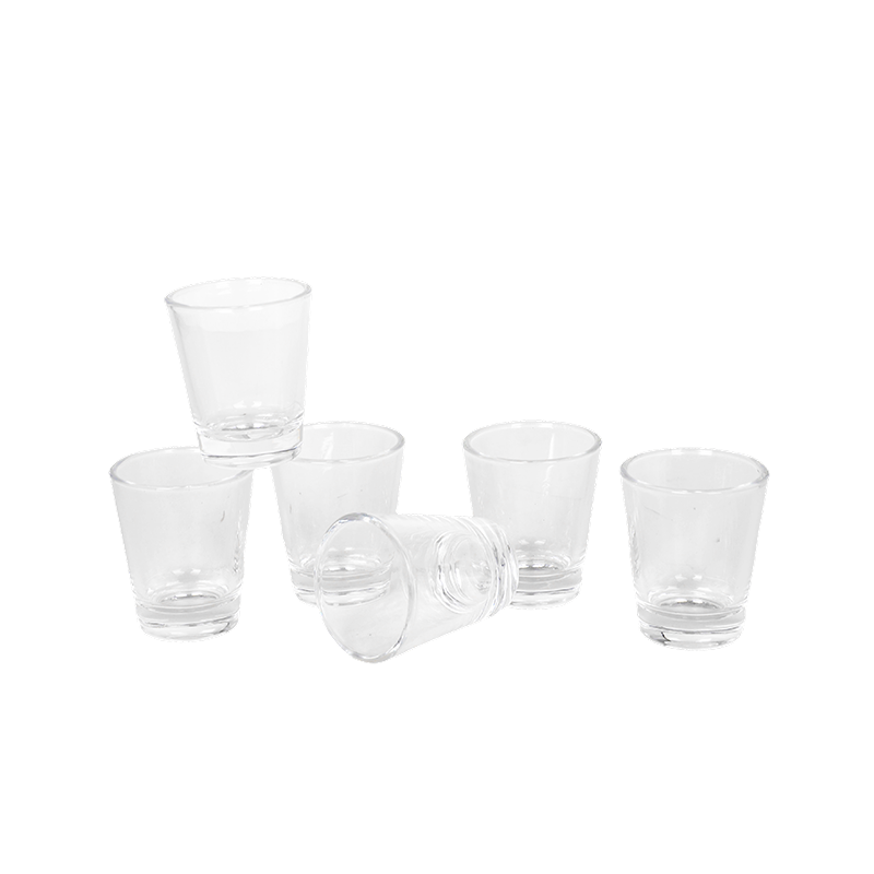 Juego de vasos de chupito de 7 piezas con bandeja de madera de bambú