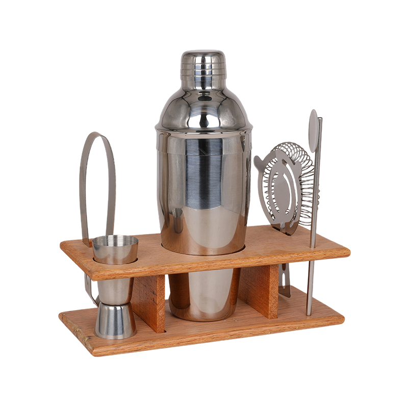 Juego de coctelera de cóctel Martini de acero inoxidable de 6 piezas