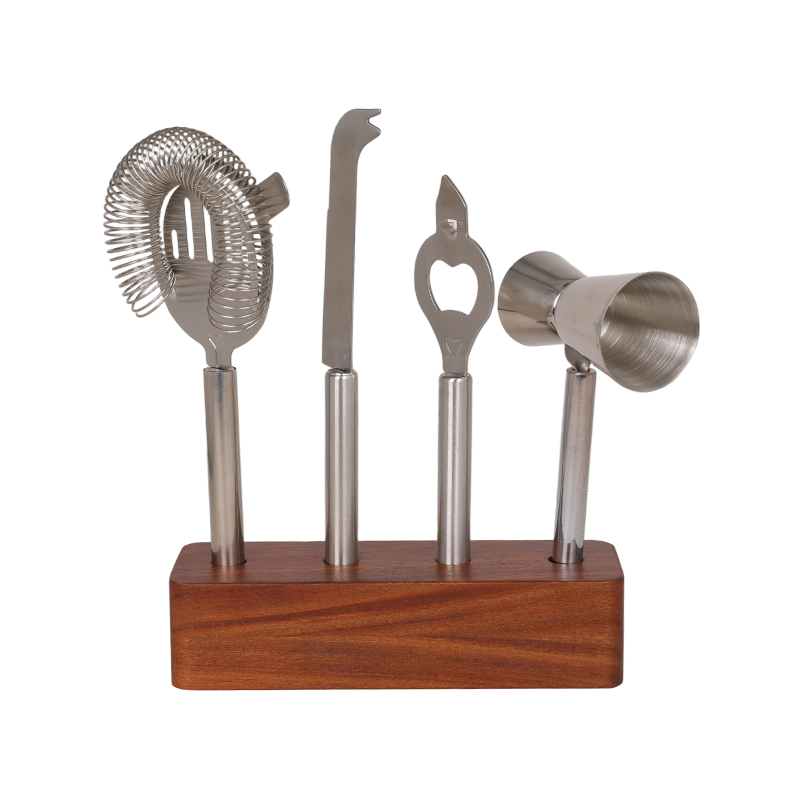 Juego de herramientas para cócteles Home Bar de acero inoxidable