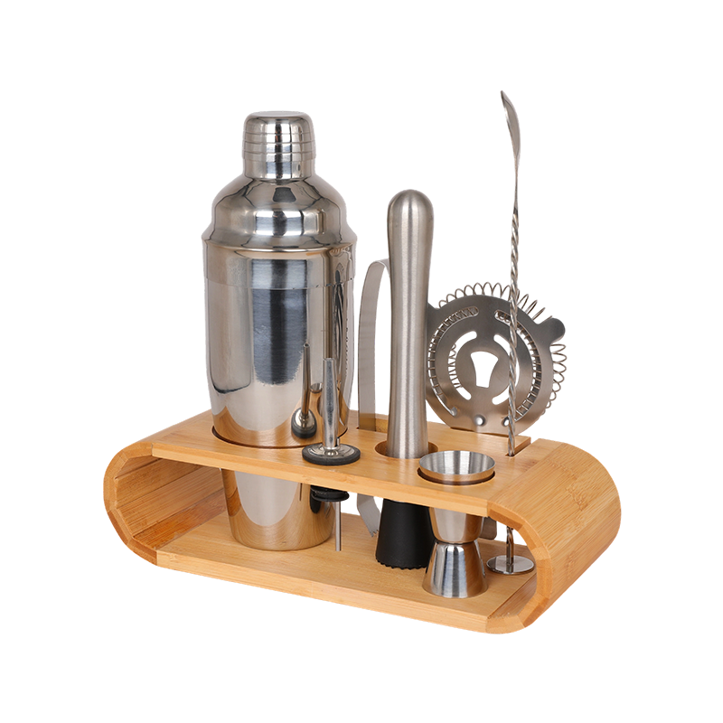 Kit de barman casero de acero inoxidable de 8 piezas